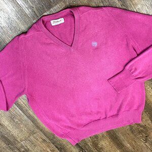 VTG Titleist Collection Sweater Mens XL Pink V-Neck Preppy Golf USA Embroidered